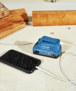 Promo 🌟 HERCULES 20V Lithium-Ion USB Power Source Battery Adapter – Tool Only 🔥 -Hercules Store 56222 W7