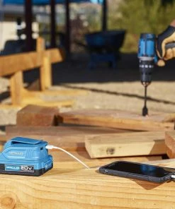 Promo 🌟 HERCULES 20V Lithium-Ion USB Power Source Battery Adapter – Tool Only 🔥 -Hercules Store 56222 W9