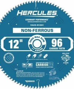 Brand new ๐ HERCULES 12 in., 96T Laminate/Plastics/Non-Ferrous Metal Cutting Miter Saw Blade ๐