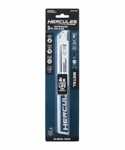 Best deal 🎁 HERCULES 9 in. 14 TPI Bi-Metal Reciprocating Saw Blades, 3 Pk. ⭐ -Hercules Store 56483 W4