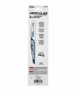 Best Sale 🎁 HERCULES 9 in. 5 TPI Demo Duty Bi-Metal Reciprocating Saw Blades, 3 Pk. 🎉 -Hercules Store 56485 W5