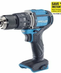 Hercules Store 30 Best deal π― HERCULES 20V Cordless 1/2 in. Compact Variable Speed π¨ Hammer Drill/Driver - Tool Only β€οΈ