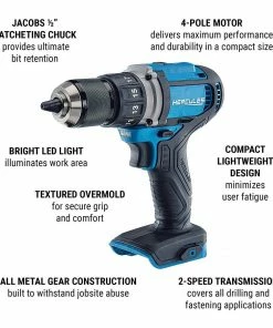Best Sale ✨ HERCULES 20V Cordless 1/2 in. Compact Drill/Driver - Tool Only ❤️ 22 Best Sale ✨ HERCULES 20V Cordless 1/2 in. Compact Drill/Driver - Tool Only ❤️ -Hercules Store 56534 W2 1
