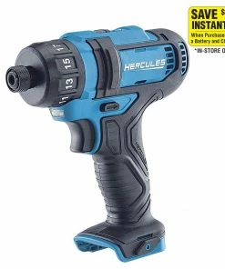 Cheapest 😉 HERCULES 12V Cordless 1/4 in. Hex Compact Screwdriver - Tool Only 🎁