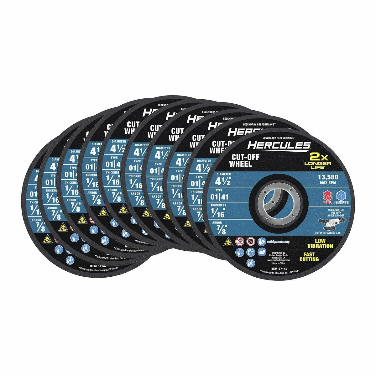 Best reviews of π HERCULES 4-1/2 in. x 1/16 in. x 7/8 in. Type 01/41 Metal Cut-off Wheel 10 Pk. π 4 Best reviews of π HERCULES 4-1/2 in. x 1/16 in. x 7/8 in. Type 01/41 Metal Cut-off Wheel 10 Pk. π - Image 2