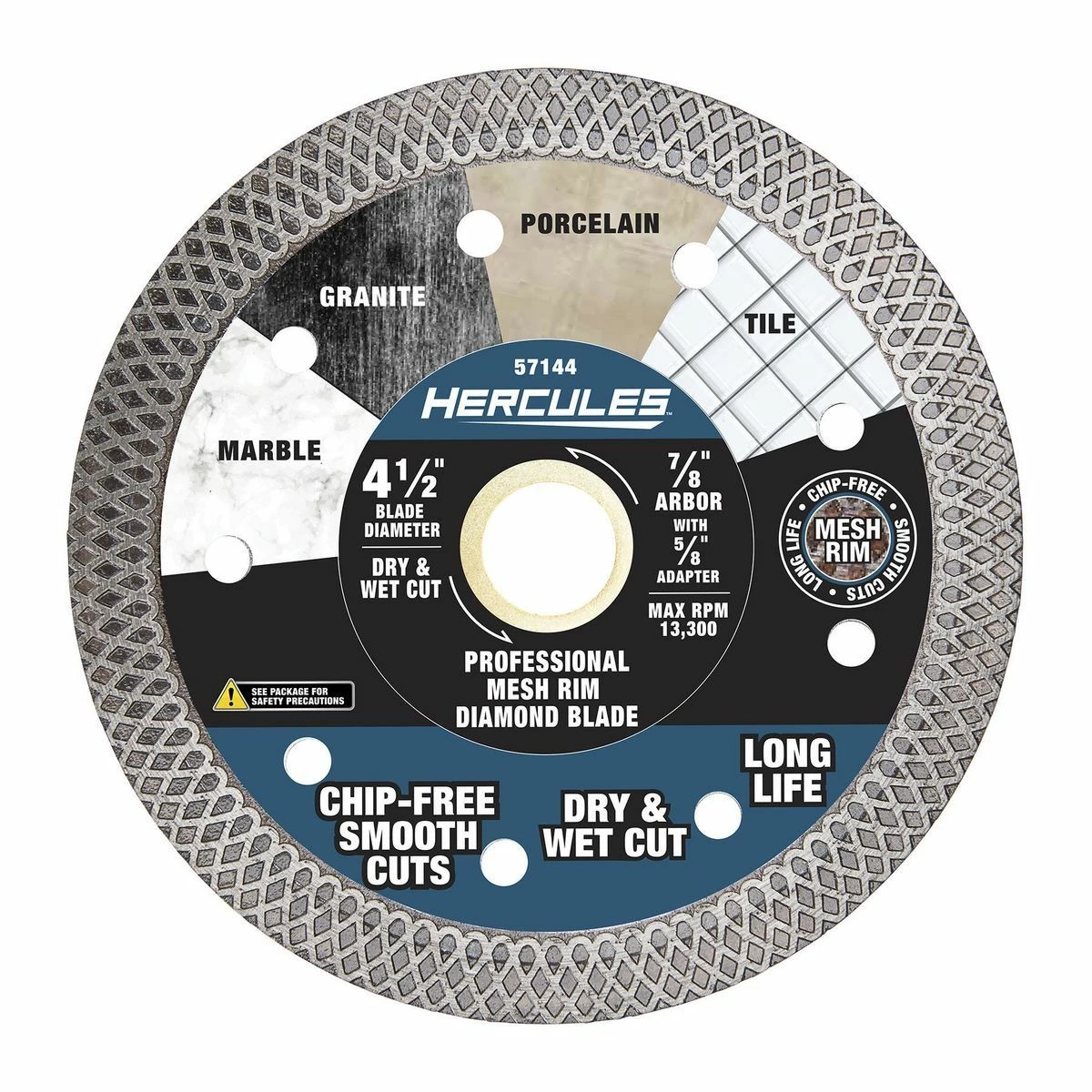 Best Sale ⨠HERCULES 4-1/2 in. Professional Continuous Rim Blade with Mesh Rim 𧨠4 Best Sale ⨠HERCULES 4-1/2 in. Professional Continuous Rim Blade with Mesh Rim 𧨠- Image 2