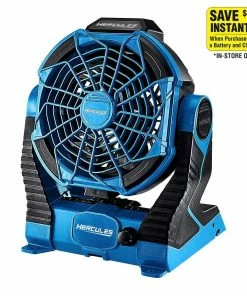 Budget 🔥 HERCULES 20V/120V Cordless Dual Power Jobsite Fan - Tool Only 👏 -Hercules Store 57275 W21