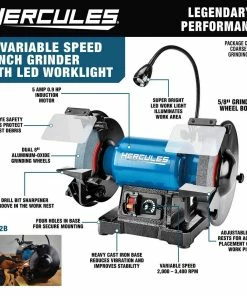 Best Pirce ๐ฅฐ HERCULES 8 in. Variable Speed Bench Grinder with LED Worklight ๐ 16 Best Pirce ๐ฅฐ HERCULES 8 in. Variable Speed Bench Grinder with LED Worklight ๐ -Hercules Store 57285 W2SS