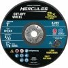 Deals π₯ HERCULES 7 in. x 3/32 in. x 5/8 in. Type 01/41 Metal Cut-off Wheel π₯ 2 Deals π₯ HERCULES 7 in. x 3/32 in. x 5/8 in. Type 01/41 Metal Cut-off Wheel π₯ -Hercules Store 57307 I