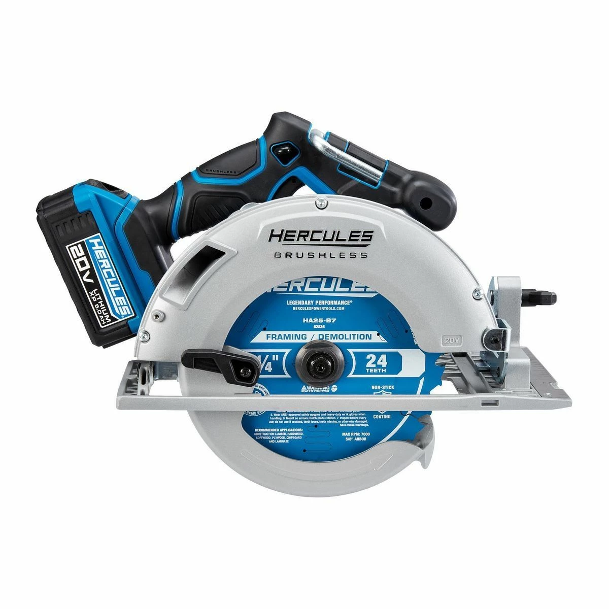 New 🌟 HERCULES 20V Brushless Cordless 7-1/4 in. Circular Saw - Tool Only 😍 8 New 🌟 HERCULES 20V Brushless Cordless 7-1/4 in. Circular Saw - Tool Only 😍 - Image 6