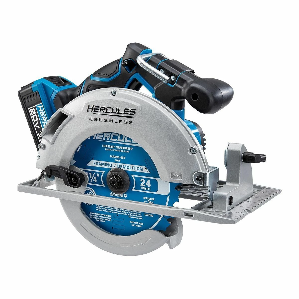 New 🌟 HERCULES 20V Brushless Cordless 7-1/4 in. Circular Saw - Tool Only 😍 9 New 🌟 HERCULES 20V Brushless Cordless 7-1/4 in. Circular Saw - Tool Only 😍 - Image 7