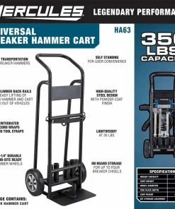 Promo ✨ HERCULES 350 lb. Capacity Universal Breaker 🔨 Hammer Cart ❤️ 12 Promo ✨ HERCULES 350 lb. Capacity Universal Breaker 🔨 Hammer Cart ❤️ -Hercules Store 57677 W2SS