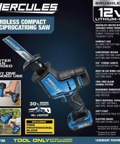 Best reviews of ❤️ HERCULES 12V Brushless Cordless Compact Reciprocating Saw – Tool Only 🔔 16 Best reviews of ❤️ HERCULES 12V Brushless Cordless Compact Reciprocating Saw – Tool Only 🔔 -Hercules Store 57719 W2SS