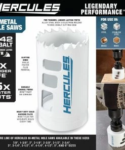 Brand new 🎁 HERCULES 4 in. Bi-Metal Hole Saw ✔️ -Hercules Store 57815 W2SS
