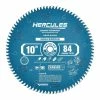New 😉 HERCULES 10 in., 84T Laminate/Plastics/Non-Ferrous Metal Cutting Miter And Table Saw Blade ⌛ -Hercules Store 57941 I
