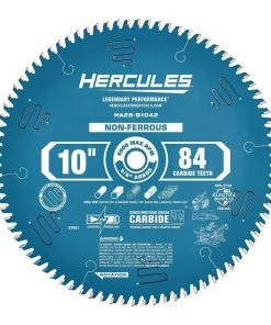 New 😉 HERCULES 10 in., 84T Laminate/Plastics/Non-Ferrous Metal Cutting Miter And Table Saw Blade ⌛