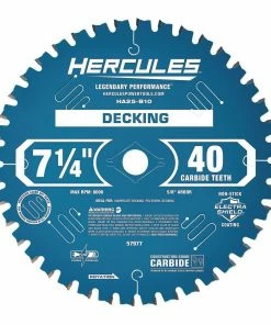 Budget ๐ HERCULES 7-1/4 in., 40T Decking Circular Saw Blade โ๏ธ