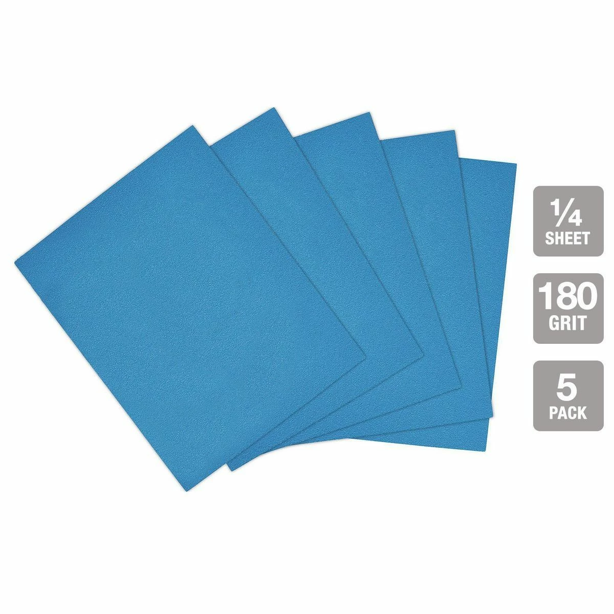 Cheapest ๐ HERCULES 4-1/2 in. x 5-1/2 in. 180 Grit 1/4 Sheet Sandpaper with Ceramic Alumina Grain, 5 Pk. ๐ 5 Cheapest ๐ HERCULES 4-1/2 in. x 5-1/2 in. 180 Grit 1/4 Sheet Sandpaper with Ceramic Alumina Grain, 5 Pk. ๐ - Image 3