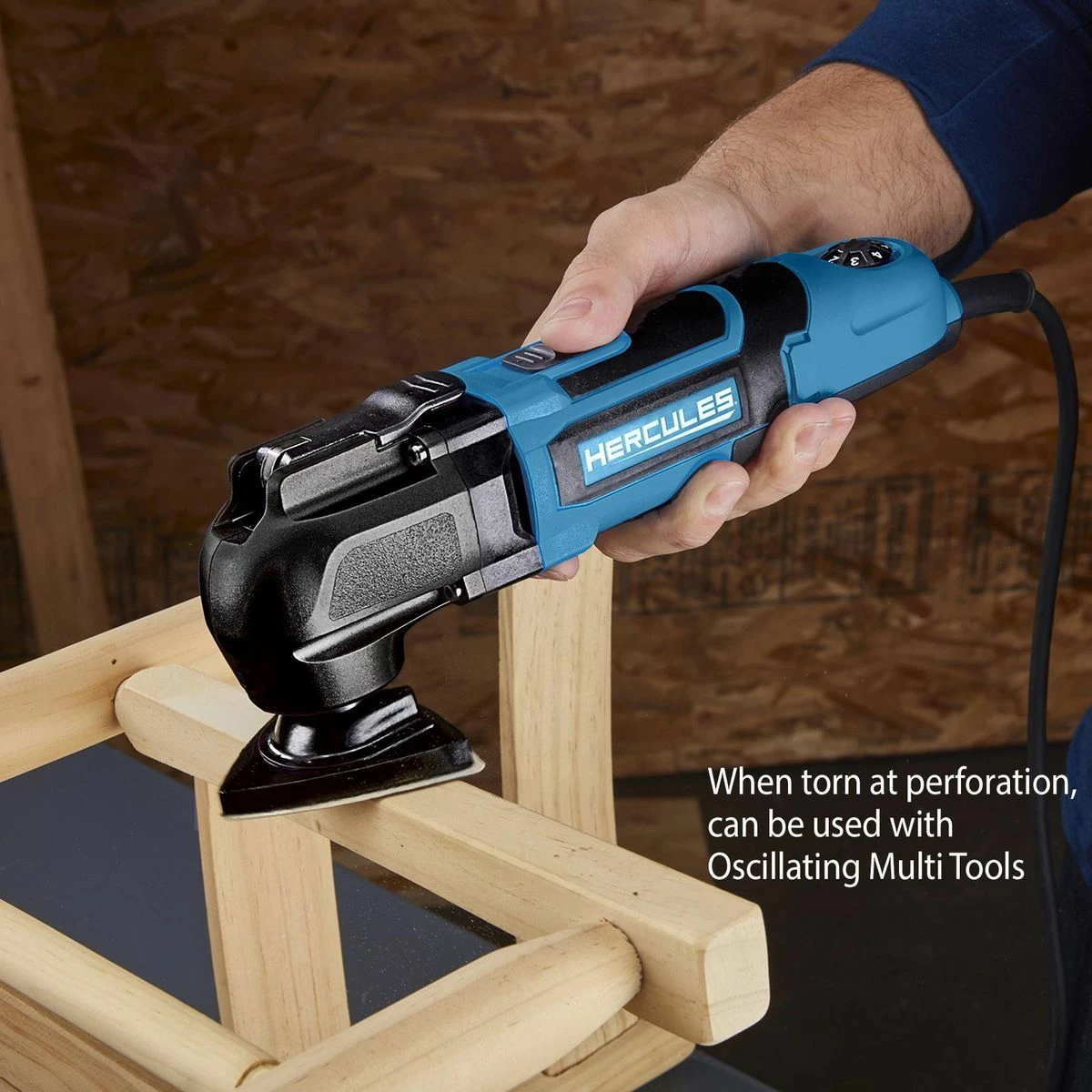 Outlet 🤩 HERCULES 80/100/120 Grit Hook and Loop Corner/Detail Sanding Sheets, 6 Pk. ✔️ 8 Outlet 🤩 HERCULES 80/100/120 Grit Hook and Loop Corner/Detail Sanding Sheets, 6 Pk. ✔️ - Image 6