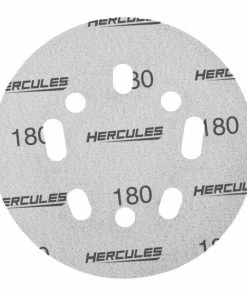 Best Pirce 🎁 HERCULES 5 in. 180 Grit Hook and Loop Universal Pattern Sanding Disc, 5 Pk. ⭐ -Hercules Store 58406 W4