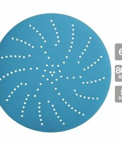 Discount 👏 HERCULES 6 in. 800 Grit Hook and Loop Multi-Hole Pattern Sanding Disc with Ceramic Alumina Grain, 5 Pk. 🔔 -Hercules Store 58411 W21