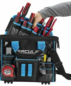 New ✨ HERCULES 16 in. Large Mouth Tool Bag 😉 -Hercules Store 58572 W13