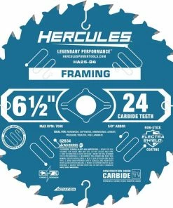 Budget ๐ HERCULES 6-1/2 in., 24T Framing Circular Saw Blade ๐ฅฐ