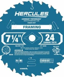 Cheapest โญ HERCULES 7-1/4 in., 24T Framing Circular Saw Blade ๐