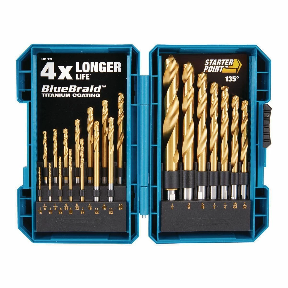 Flash Sale 😍 HERCULES Hercules Titanium Drill Bit Set, 21 Piece 🌟 4 Flash Sale 😍 HERCULES Hercules Titanium Drill Bit Set, 21 Piece 🌟 - Image 2