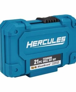 Flash Sale 😍 HERCULES Hercules Titanium Drill Bit Set, 21 Piece 🌟 10 Flash Sale 😍 HERCULES Hercules Titanium Drill Bit Set, 21 Piece 🌟 -Hercules Store 63384 W4