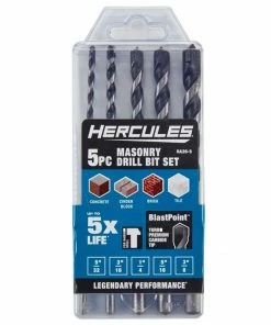 Buy โจ HERCULES Masonry Drill Bit Set, 5 Pc. ๐
