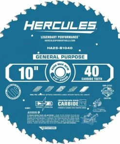 Deals 😀 HERCULES 10 in., 40T General Purpose Miter and Table Saw Blade 🎉