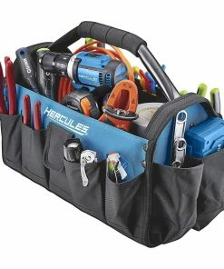 Discount 🔥 HERCULES 17 in. Tool Tote with 19 Pockets 🎁 -Hercules Store 64659 W10