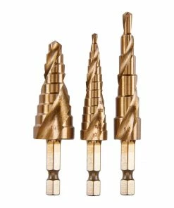 Buy โญ HERCULES Cobalt Steel Step Drill Bit Set, 3 Pc. ๐