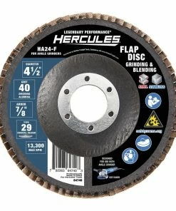 Promo 🔔 HERCULES 4-1/2 in. 40 Grit Zirconia Type 29 Flap Disc 😉 -Hercules Store 64740 W3
