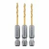 Discount 💯 HERCULES 3/32 in. Impact Rated Hex Shank Titanium Drill Bit Set, 3 Piece 😀 -Hercules Store 64887 I