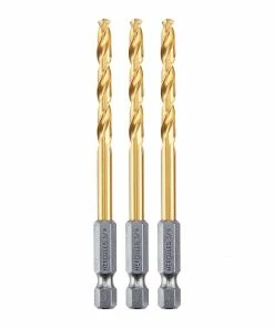 Buy 🌟 HERCULES 3/16 in. Impact Rated Hex Shank Titanium Drill Bit Set, 3 Piece 🥰