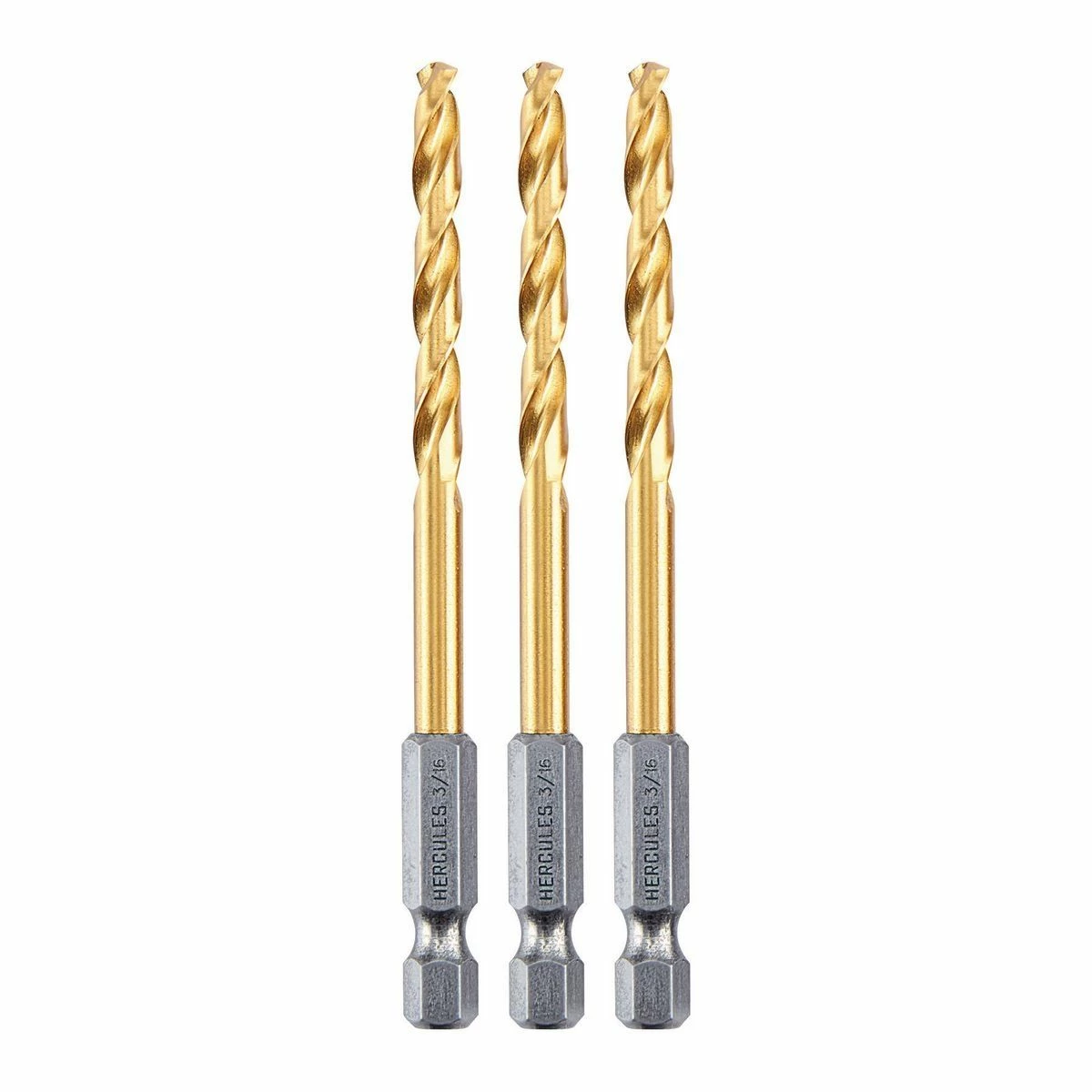 Buy 🌟 HERCULES 3/16 in. Impact Rated Hex Shank Titanium Drill Bit Set, 3 Piece 🥰 3 Buy 🌟 HERCULES 3/16 in. Impact Rated Hex Shank Titanium Drill Bit Set, 3 Piece 🥰