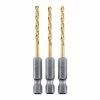 Buy 🌟 HERCULES 7/64 in. Impact Rated Hex Shank Titanium Drill Bit Set, 3 Piece ✨ -Hercules Store 64890 I