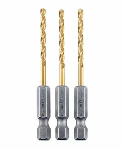 Buy 🌟 HERCULES 7/64 in. Impact Rated Hex Shank Titanium Drill Bit Set, 3 Piece ✨