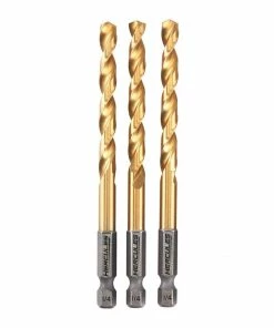 Best deal ๐ฅ HERCULES 1/4 in. Impact Rated Hex Shank Titanium Drill Bit Set, 3 Piece ๐