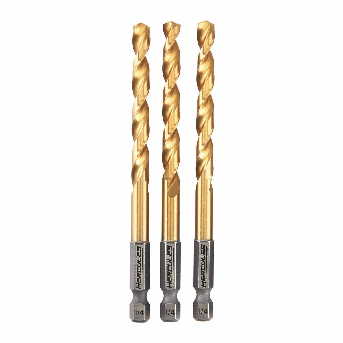 Best deal 🔥 HERCULES 1/4 in. Impact Rated Hex Shank Titanium Drill Bit Set, 3 Piece 🎉 3 Best deal 🔥 HERCULES 1/4 in. Impact Rated Hex Shank Titanium Drill Bit Set, 3 Piece 🎉