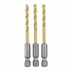 Top 10 😉 HERCULES 9/64 in. Impact Rated Hex Shank Titanium Drill Bit Set, 3 Piece 🔔 -Hercules Store 64892 W3