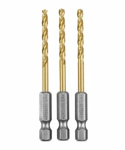 Top 10 😉 HERCULES 9/64 in. Impact Rated Hex Shank Titanium Drill Bit Set, 3 Piece 🔔