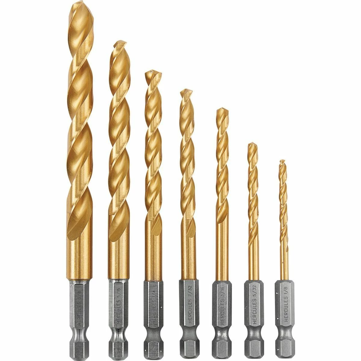 Deals π₯ HERCULES Impact Rated Hex Shank Titanium Drill Bit Set, 7 Piece π 3 Deals π₯ HERCULES Impact Rated Hex Shank Titanium Drill Bit Set, 7 Piece π