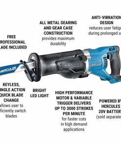 Flash Sale 🥰 HERCULES 20V Cordless Reciprocating Saw - Tool Only 🛒 -Hercules Store 64986 W2